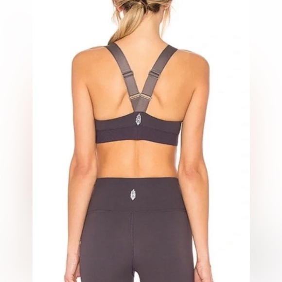 Free People FP Movement Freestyle Retro Sports Bra Purple Twilight Size Small - Picture 2 of 8
